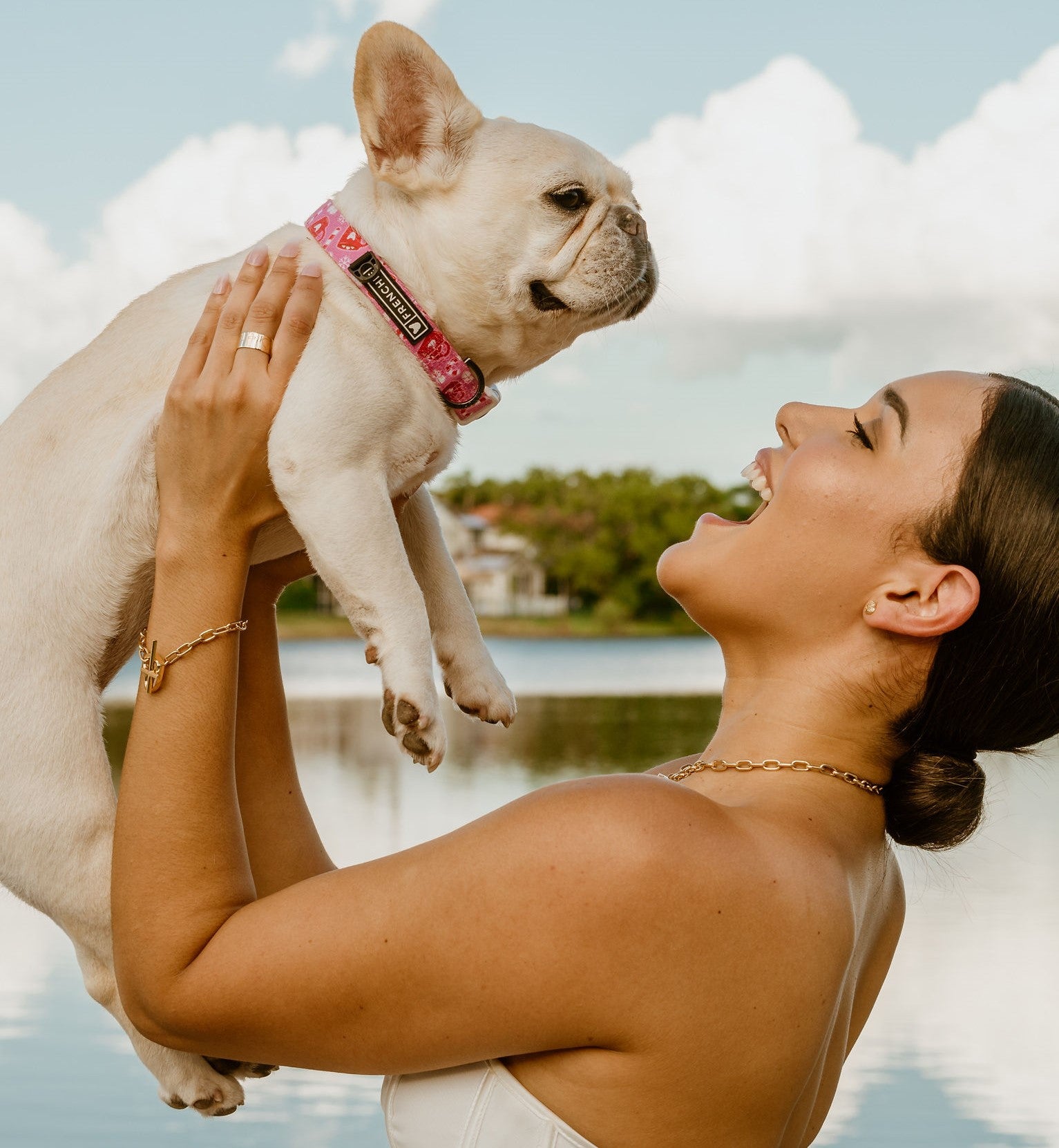 Wide Band Ring with Engraved Cross & Heart